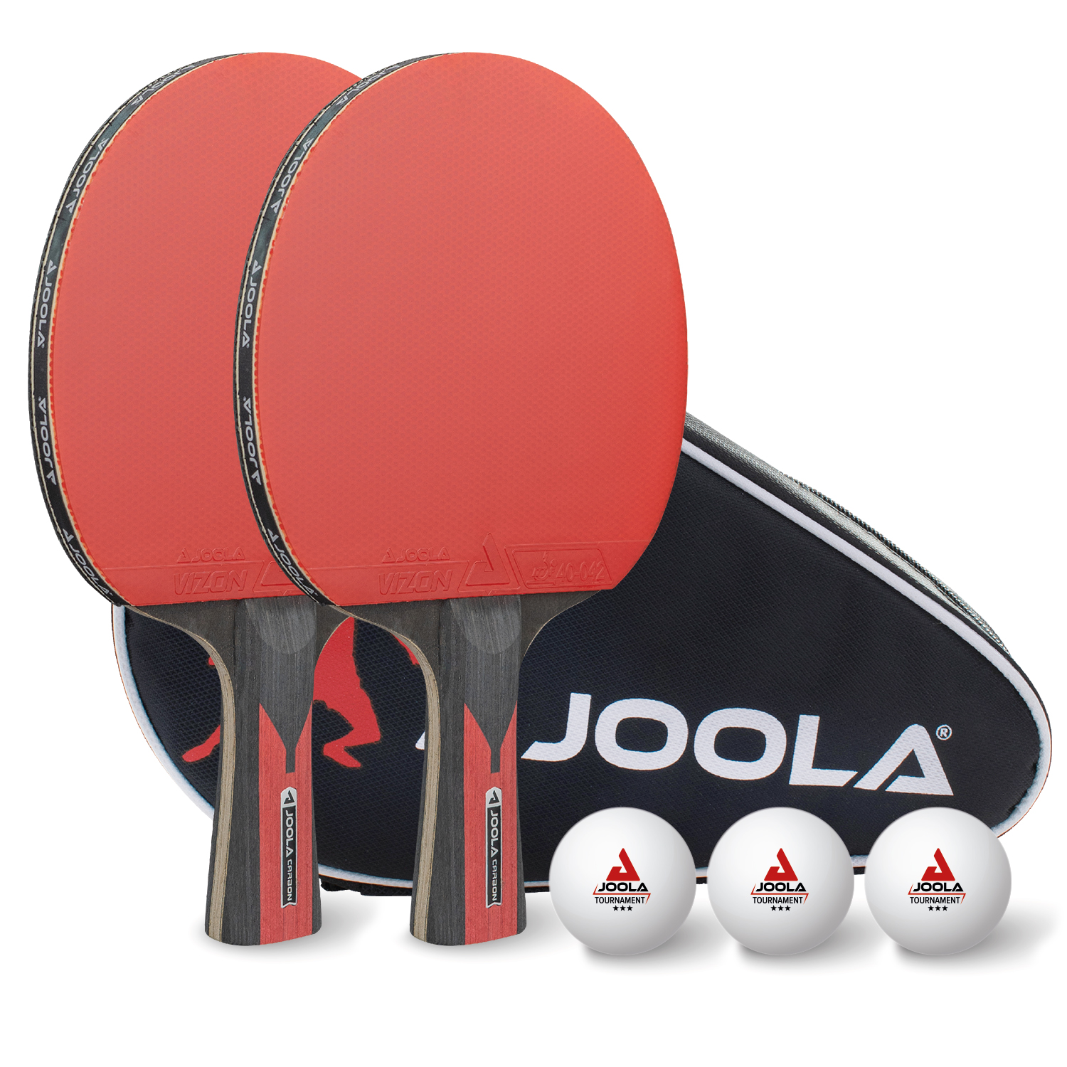 raketka-dlia-nastilnoho-tenisu-joola-tt-set-duo-carbon-2-raketky-3-miachi-jset6-18851875142424_91ca83ef7b Набір для настільного тенісу Joola Carbon TT-SET DUO (2 ракетки + 3 м'ячі) - Зображення 1
