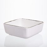 Порцелянова салатниця Casual 18*18 см з підставкою Yiwu LB-1564G - Зображення 5