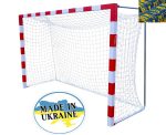 Сітка для воріт 3х2х0,8х1м "X2" (шнур 3,5 мм, PP, синьо-жовта)