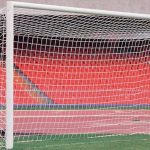 Сітка на футбольні ворота 7,5х2,5х2х2 м, шнур 4,5 мм (PP, біла) "El Leon De Oro", Іспанія