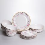 Порцеляновий столовий сервіз на 6 осіб Strawberries (24 предмети) Yiwu HP-7-716