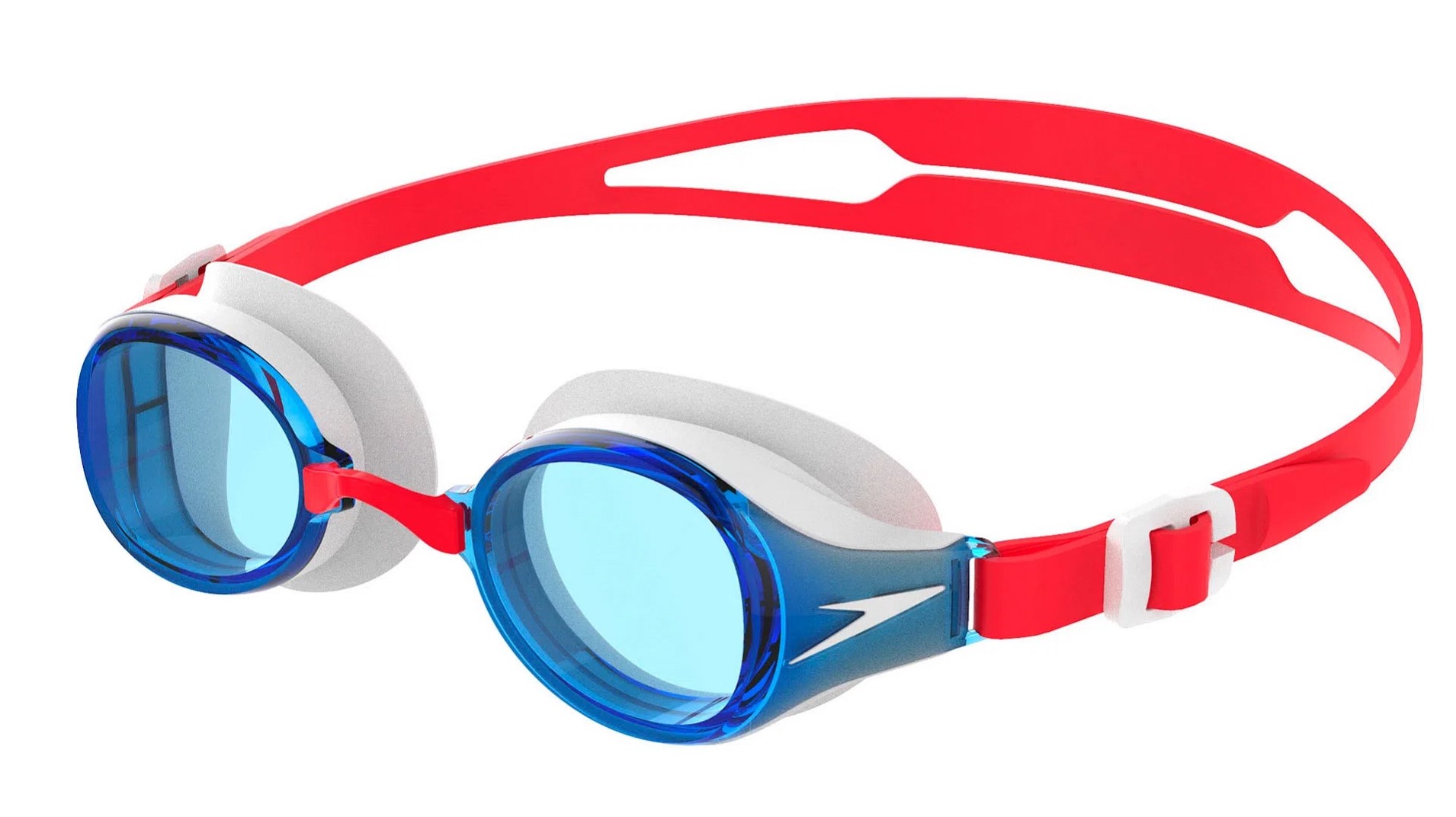 19575156698580_e4a1068db2 Окуляри для плавання Speedo HYDROPULSE GOG JU червоний, блакитний для дітей OSFM - Зображення 1