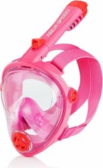 Повнолицьова маска Aqua Speed SPECTRA 2.0 KID 7081, рожевий/червоний, розмір S