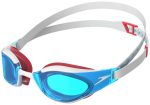 Окуляри для плавання Speedo FASTSKIN HYPER ELITE, біло-сині, Уні One Size