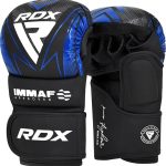 Боксерські рукавиці RDX GRAPPLING GLOVES SHOOTER IMMAF-1 чорний, синій XXL (GSR-IMF-1U)