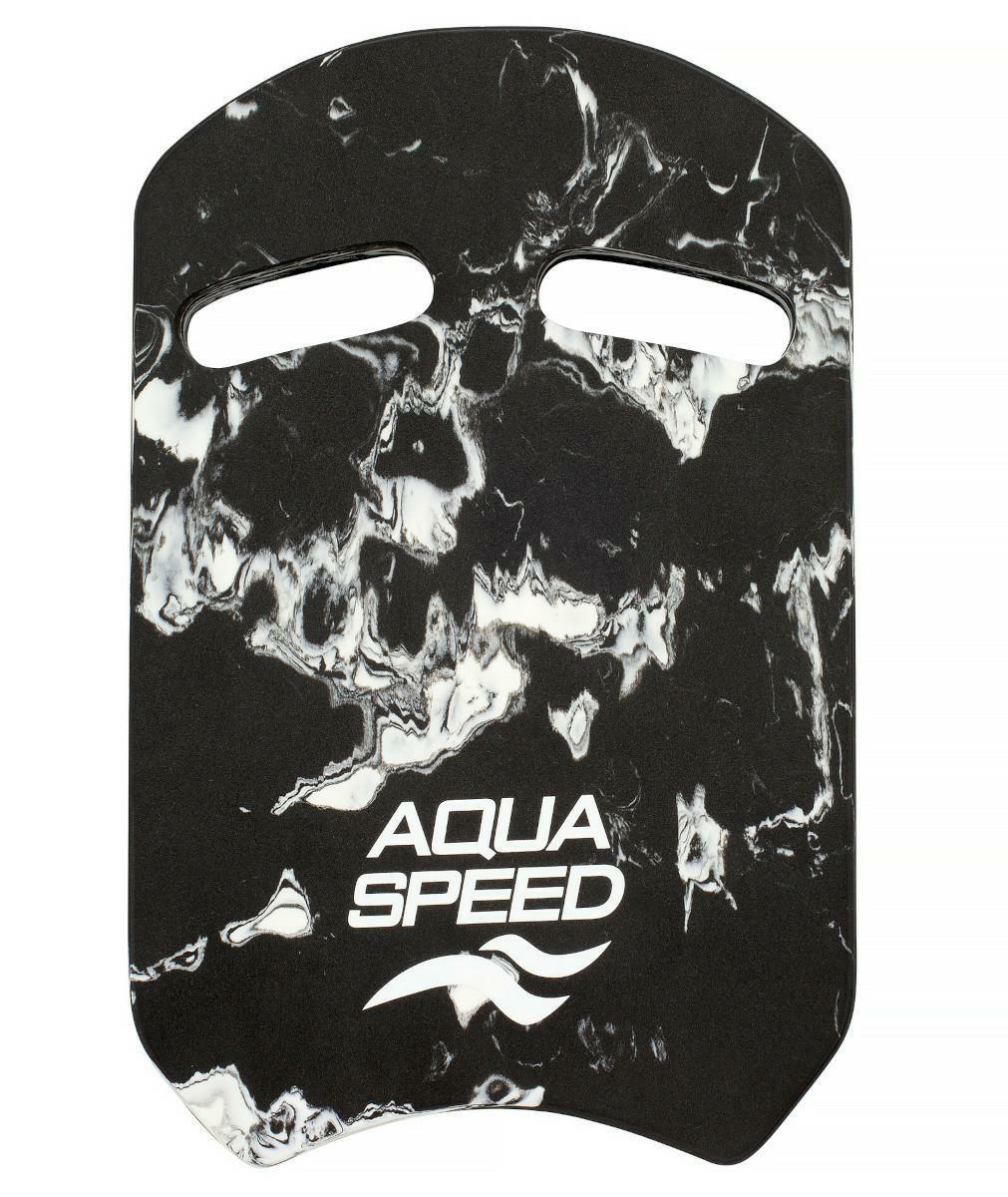 71872862809601_f285e44c77 Дошка для плавання Aqua Speed SWIRL PULLBUOY 61245 чорний, білий Уні 43х28х3,6 - Зображення 1