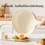 Набір каструль та сковорідок Redchef 11 предметів, керамічне антипригарне покриття, індукція, без PFAS/PTFE, бежевий - Зображення 4