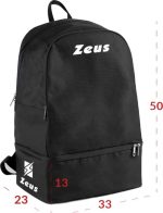 Спортивний рюкзак Zeus ZAINO START 38L чорний 50 х 33 х 23 см (Z01889) - Зображення 2