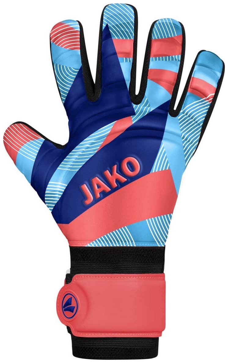 81637583985579_7227c43dc3 Воротарські рукавички Jako River Basic Junior RC помаранчеві, сині Діт 7 (19 см) - Зображення 1