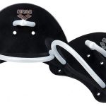 Лопатки для плавання Arena ELITE FINGER PADDLE, чорний/сріблястий, універсальний розмір