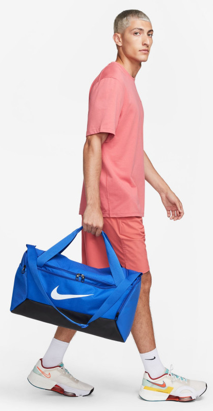 93044151347569_872007779f Спортивна сумка Nike NK BRSLA S DUFF – 9.5 41L чорний, синій Уні 51×28х28 см - Зображення 1