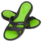 Шльопанці Aqua Speed PANAMA 6599 чорні, зелені Жіночі 41