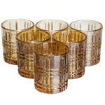 Набір чарок для віскі Crystal Shots, 6 штук, 75 мл, коричневі, HP-17-38
