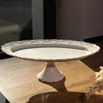 Порцелянове блюдо на ніжці Pearl 25,5 см Yiwu 120-YH-HG050 - Зображення 2