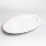 Овальне сервірувальне блюдо з порцеляни Pearl 30,5*20 см Yiwu HP-HK-C28 - Зображення 3