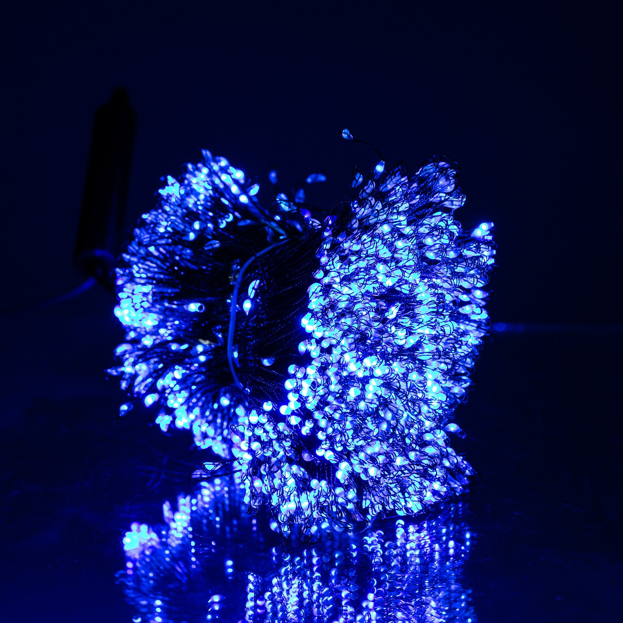 Гірлянда Кінський хвіст Мішура 1800 LED 20 ниток 3 м зелена, синій GarlandoPro D1800L3MGBL - Зображення 7