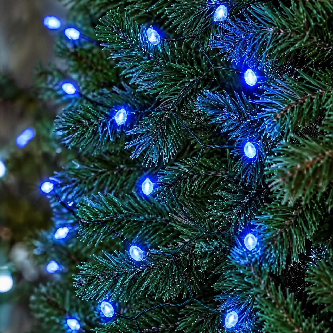 Світлодіодна гірлянда Кінський хвіст Мішура 960 LED 16 ниток 3 м зелена, синій GarlandoPro D960L3MGBL - Зображення 5