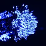 Світлодіодна гірлянда Кінський хвіст Мішура 960 LED 16 ниток 3 м зелена, синій GarlandoPro D960L3MGBL - Зображення 9