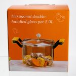 Каструля з боросилікатного скла 5 л Yiwu HP-GP-5 - Зображення 5