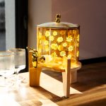 Лимонадниця скляна Chamomile 2.5 л на бамбуковій підставці Yiwu HP-GP-43 - Зображення 2