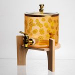 Лимонадниця скляна Chamomile 2.5 л на бамбуковій підставці Yiwu HP-GP-43 - Зображення 4
