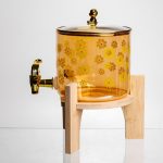 Лимонадниця скляна Chamomile 2.5 л на бамбуковій підставці Yiwu HP-GP-43 - Зображення 5