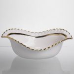 Порцелянова салатниця Sofia Gold 25 см Yiwu AP-23