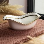 Порцелянова салатниця Sofia Gold 25 см Yiwu AP-23 - Зображення 2