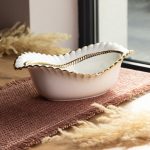 Порцелянова салатниця Sofia Gold 31 см Yiwu AP-23-1 - Зображення 2