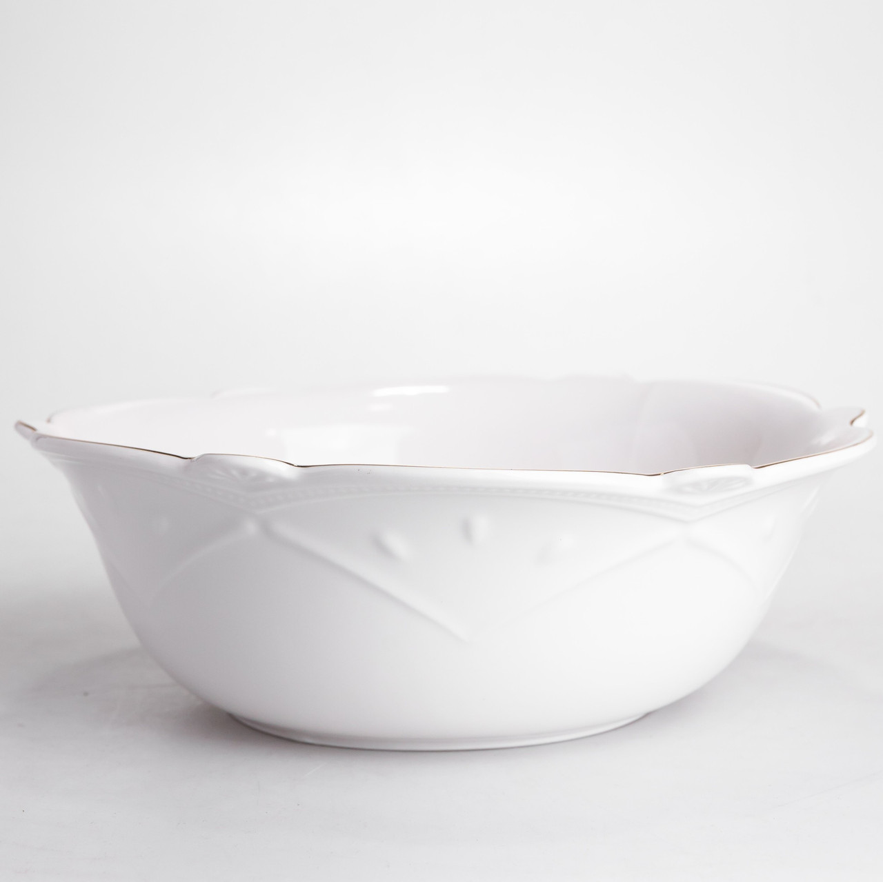 salatnitsa_kruglaya_farforovaya_pearl_20_5_sm Кругла порцелянова салатниця Pearl 20,5 см Yiwu HP-HK-C24 - Зображення 1