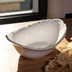 Овальна порцелянова салатниця Pearl 31,5*22*10 см Yiwu HP-HK-C33 - Зображення 2