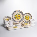 Столовий сервіз порцеляновий «Сицилійський лимон» 32 предмети на 6 персон Yiwu YS02-004