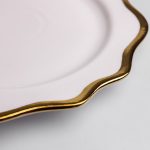 Десертна тарілка з порцеляни Antique White 20 см Yiwu HKPP-8 - Зображення 3