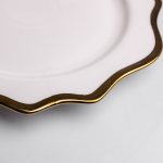 Порцелянова сервірувальна тарілка Antique White 25 см Yiwu HKPP-10 - Зображення 3