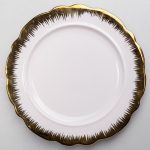 Порцелянова сервірувальна тарілка Golden Eye 23 см Yiwu DD26-25