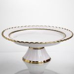 Порцелянова тортовниця Aurelia на ніжці 31 см Yiwu AP-32