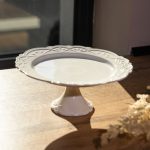 Порцелянова тортівниця Pearl на ніжці 25,5 см Yiwu 120-YH-HG044 - Зображення 2