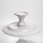 Порцелянова тортівниця Pearl на ніжці 25,5 см Yiwu 120-YH-HG044 - Зображення 4